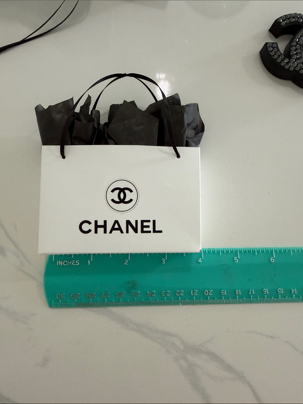 CHANEL Black and White Logo Ornament Collection - Picture 14 of 16